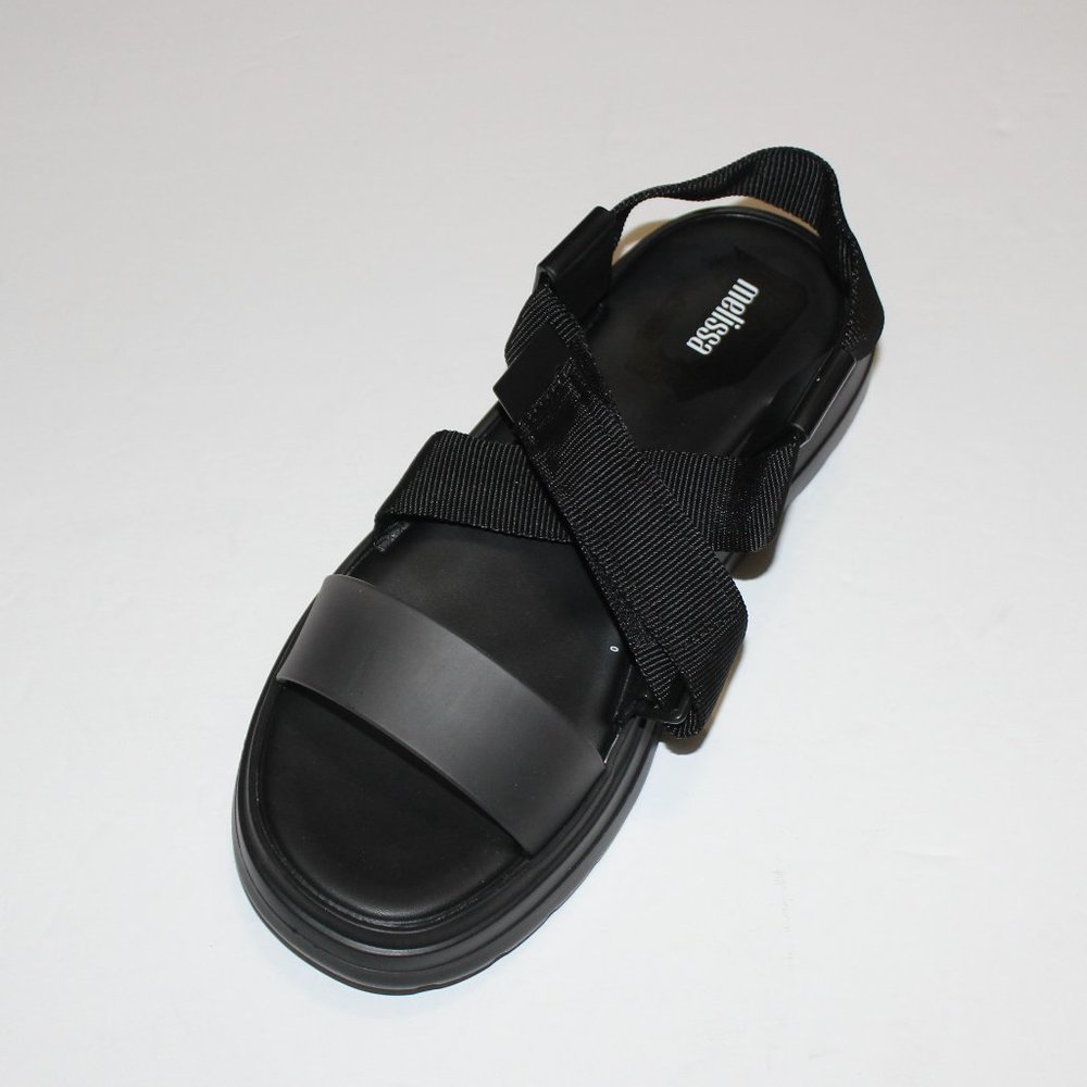 MELISSA SKY AD BLACK STRAPPY SANDAL US 10